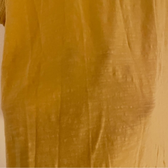 Logo by Lori Goldstein mustard, yellow 100% cotton burnout, tank top size large - Picture 3 of 9